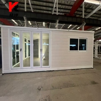Conteneur étanche extensible de 40 pieds Caravane portable pour maison mobile avec 2 chambres à coucher pour application d'immeuble de bureaux