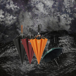 Paraguas de golf rectos de colores personalizados de alta calidad plegable a prueba de viento con impresión de logotipo promocional barato al por mayor - Product Image 3