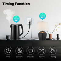 Prise murale intelligente WiFi LangYeao 2 prises USB Type-C, 3000W, verrouillage enfant, mémoire de puissance, compatible Alexa Google Home, UL94 V-0