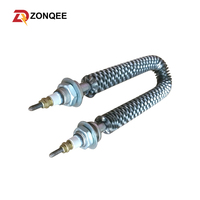 Elementos Calefactores Eléctricos de Acero Inoxidable de 1500w 2000w, Calentador de Aire Tubular Aletado, Calentador de Aletas Cuadradas