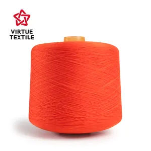 Virtue Textile Factory teñido 100% hilo de poliéster hilado/hilo de coser TKT 20s/2 40s/2 50s/2 para máquina de coser de alta velocidad