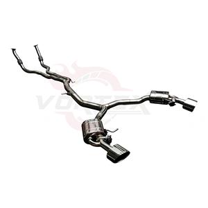 ท่อไอเสียแบบ Catback สแตนเลส SS304 ผลิตตามสั่ง (OEM/ODM) พร้อมส่วนหน้า สำหรับ Audi RS5 B9 2.9T Quattro รับผลิตจำนวนมากแบบ B2B - Product Image 1