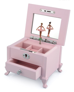 Custom New Design White <b>Ballerina</b> Footed Wooden <b>Music</b> <b>Box</b> for Kids - Product Image 3