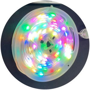 Kỳ nghỉ giáng sinh nhà USB RGB đầy đủ màu sắc thay đổi DC5V trong suốt 3 dây không thấm nước <span class=keywords><strong>LED</strong></span> Cổ Tích chuỗi ánh sáng cho trang trí - Product Image 4
