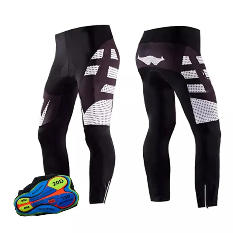 Cycling Bib Sports Men's Bicycle Pants 4d Padded Road Bike Reflective Tights Breathable Cycling Wear