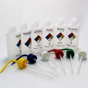 Juego de Botellas de Lavado de LDPE para Productos Químicos de Seguridad: Acetona, <span class=keywords><strong>Alcohol</strong></span> Etílico, Metanol, Isopropanol, Agua Destilada - Product Image 1