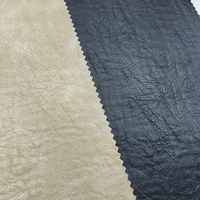 Fabricant de cuir artificiel, tissu synthétique tricoté PU sur mesure 310GSM pour manteau et veste