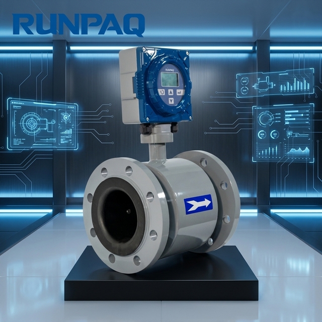 RUNPAQ can customize electromagnetic flowmeter, with a variety of electrodes, liners, and materials for you
