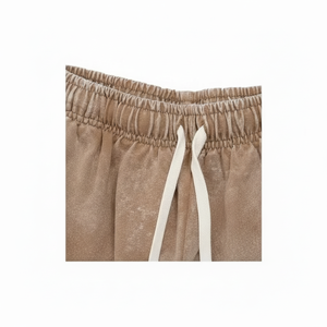 Ensemble t-shirt et short surdimensionné délavés à l'acide personnalisés unisexe deux pièces respirantes pour hommes pour l'été - Product Image 1