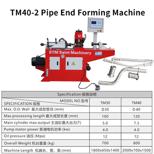 Machine de formage d'extrémité de tuyau <span class=keywords><strong>STM</strong></span> TM40-2 Machine de formage d'extrémité de tube en acier Machine d'expansion de tube - Product Image 3