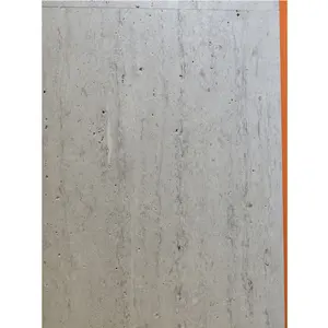 China pure light grey travertine marble