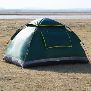 خيمة تخييم صغيرة محمولة لشخصين مصنوعة من قماش أكسفورد المطاطي الفضي 170T مع قاعدة مقاومة للماء - Product Image 3