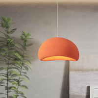 Lampe de restaurant Wabi Sabi de style japonais Lampe suspendue à LED pour bar de famille Lustre suspendu en ciment nordique