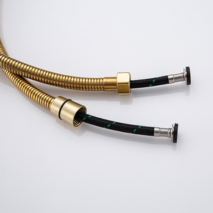 Bidet Hose With Gold Finish Stainless Steel Flexible Pipe For Bathroom Toilet Use - Product Image 1