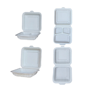 Corn Starch Clamshell Biodegradable Cornstarch Food Container