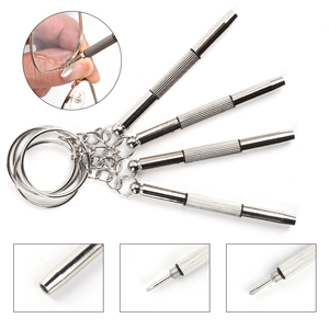 Kit de herramientas portátil 3 en 1 de aluminio y acero para reparación de relojes y gafas con llavero LSD-100PCS - Product Image 2
