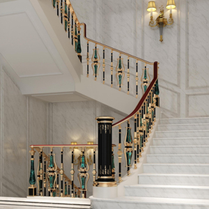 Dễ dàng để cài đặt an toàn chỗ ở đường sắt lan can cầu thang bài nhôm cầu thang sang trọng sang trọng đa phong cách <span class=keywords><strong>baluster</strong></span> - Product Image 1