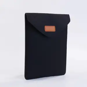 Vliesstoff-laptop-tasche mit schutzabdeckung filz-dateertasche kundenspezifische computer-aufbewahrungsbeutel aus filz