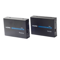 Extensores HDMI de 120M, repetidor HDMI sobre Cat 6 Cat 7, con función IR Cables Ethernet, transmisor Rj45, extensor TX/RX
