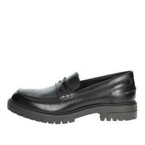 Mocassini da uomo 242U400 in pelle marrone, slip-on, casual - Product Image 1