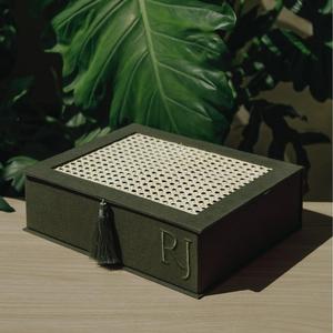 Handmade Dệt Nắp Vải Lưu Trữ Hộp Thêu Lưu Niệm Hộp Với Tua Giấy Bao Bì Máy Tính Để Bàn Trang Trí Hộp Lưu Trữ - Product Image 3