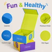   Boîte à compléments alimentaires pour enfants, écologique, colorée, avec logo personnalisé, boîte à capsules de vitamines et de protéines de qualité supérieure pour enfants