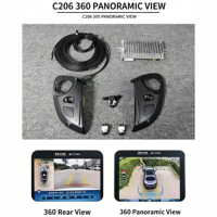 Système de caméra panoramique 360° pour Mercedes-Benz Classe E S C W222 – Kit de mise à niveau et de rétrofit pour moniteur de stationnement à vue aérienne complète