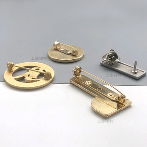 Approvisionnement d'usine petites épingles de sécurité en nickel personnalisées 3D/impression logo broche en métal épingle de sûreté pour étiquette nominative - Product Image 2