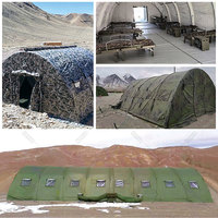 Tente gonflable de camouflage de taille personnalisée, grand tissu PVC imperméable à haute pression, hébergement médical de secours en cas de catastrophe en plein air