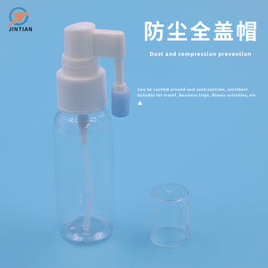 JINTIAN SPRAYER Fabrik heiß verkaufen Kunststoff Safe lange Düse orale Nasenspray Pumpe medizinische Nasenspray mit Kappe glatt gerippt - Product Image 2