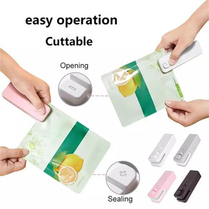 Wholesale Portable <b>Heat</b> Seal Machine Snacks Sealer Manual <b>USB</b> Charging Mini Bag Sealing - Product Image 2