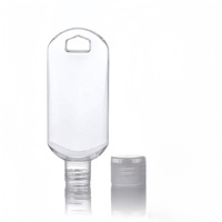 Botella Portátil de 50 ml para Desinfectante de Manos, Gel Transparente, Crema, Bálsamo, Botella Pequeña para Lavado de Manos para Niños con Gancho