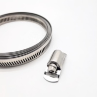 Collier de serrage réglable en acier inoxydable robuste à dégagement rapide pour tuyau, type américain DIY