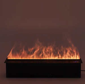 Chimenea Eléctrica Empotrable 3D con Vapor de Agua, Llama LED Realista, Control Remoto, Velocidad y Color Ajustables - Product Image 6