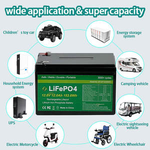 ไฟพลังงานแสงอาทิตย์พลังงานฉุกเฉินระบบรักษาความปลอดภัยอุปกรณ์พกพา12.8V 12Ah ebak Lifepo4แบตเตอรี่3000 + อายุการใช้งานยาวนาน - Product Image 3