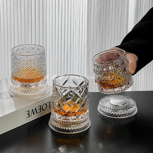 Tasse rotative à 360 degrés avec axe de rotation, en <span class=keywords><strong>verre</strong></span> ambré, pour la maison et le bureau, sensible et brillante, vente en gros - Product Image 6