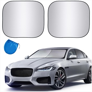 2pcs Polyester Front Windshield Sun <b>Shades</b> Foldable Automotive Car <b>Window</b> <b>Shades</b> - Product Image 1