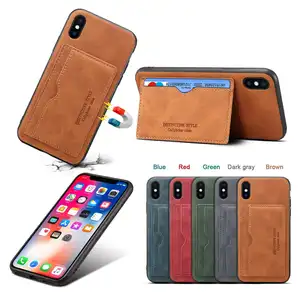 Casing ponsel untuk iPhone 14pro casing ponsel untuk Samsung penutup belakang kartu S23 casing ponsel kulit Note20U P50