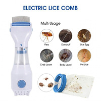 Peigne Électrique Anti-Puces et Anti-Lentes pour Animaux de Compagnie – Nettoyeur de Poils pour Chiens et Chats – Outil Sans Produits Chimiques pour l'Élimination des Œufs de Parasites