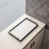 Assiette de rangement en plastique de luxe léger, style INS, pour fruits et repas, pour salon, pour le rangement des tasses à thé et des gobelets à eau