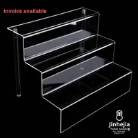 Étagère d'appoint moderne amovible et légère en acrylique transparent brillant multicouche, présentoir de rangement pour cosmétiques