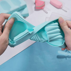 DUMO Moule à crème glacée en silicone pour fruits animaux de dessins animés Moule à crème glacée en silicone réutilisable Moule à cône facile à fabriquer - Product Image 3