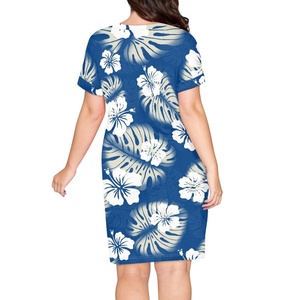 Los mejores sitios de comercio electrónico chino, hojas de palma polinesias, vestidos casuales de diseñador con estampado personalizado para mujer - Product Image 4