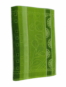 Serviette de cuisine carrée en coton brodé bleu, gaufrée, séchage rapide, jetable pour hôtel et maison - Product Image 5