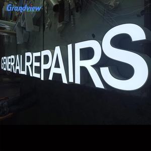 Panneau solaire d'extérieur à Led gravé au Laser, signalisation lumineuse 3D géant, en plastique et acrylique, lettre pour le mur, 20 cm - Product Image 6