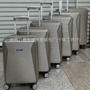 Juego de maletas con apertura frontal de 6 piezas, tamaño mediano, con ruedas giratorias y cerradura para viaje - Product Image 2