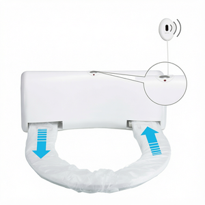 NAVISANI NS201C Couvercle de siège de toilette intelligent automatique hygiénique anti-bactérien, plaque de remplacement en plastique avec amortisseur - Product Image 1
