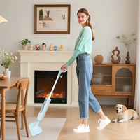 Nettoyeur de tissus électrique automatique avec vapeur et vadrouille à vapeur sèche pour la cuisine avec prise UE