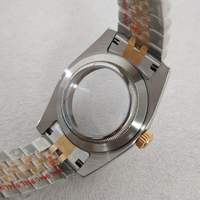 Boîtier de montre 36mm 40mm NH34 NH35 NH36 NH38 NH39 NH70 NH72 ETA2824 PT5000 en verre saphir avec fermoir cinq maillons à glissière, directement de l'usine