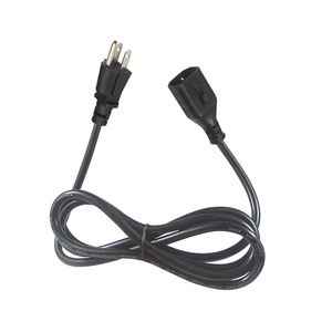 Câble d'alimentation CA US 16 AWG de 1,8 m, 3 broches IEC320 C14 vers NEMA 5-15P, câble d'extension robuste noir SJT - Product Image 4